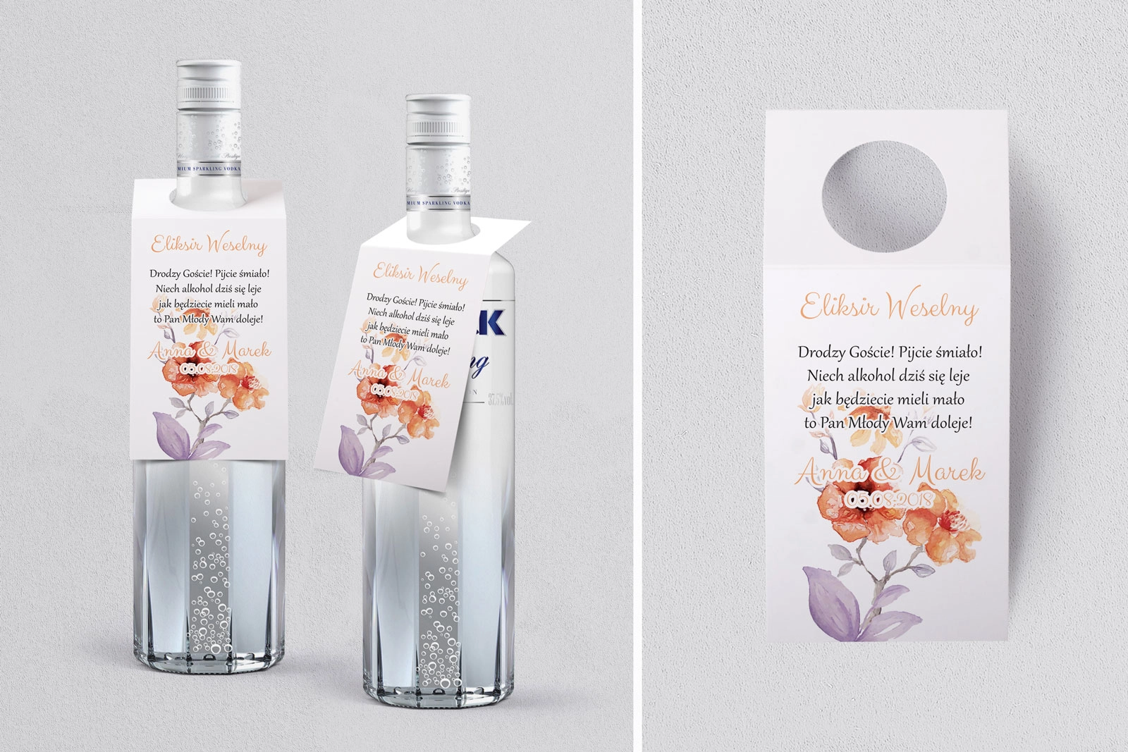 Zawieszka na alkohol oczko Sweet Love Motyw 6