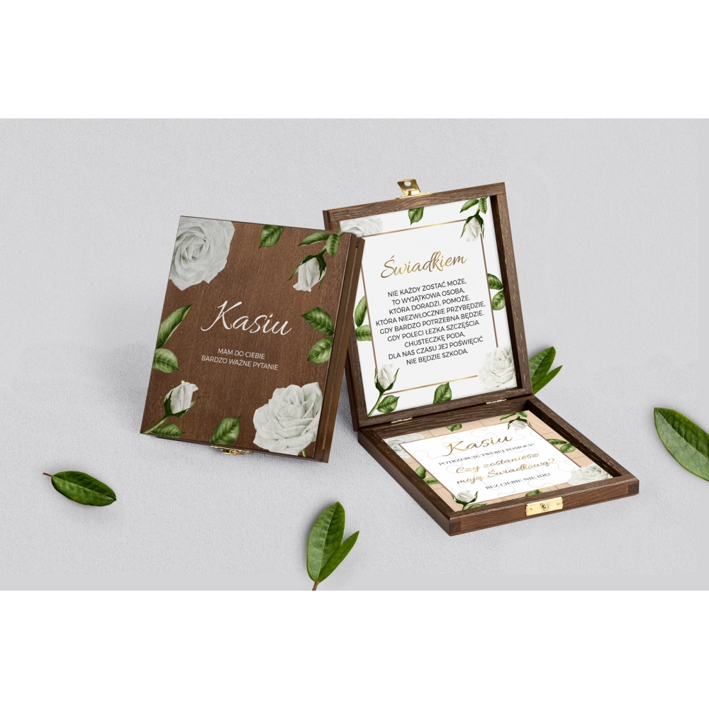 Prośba o świadkowanie - brązowe puzzle Dream Motyw 1