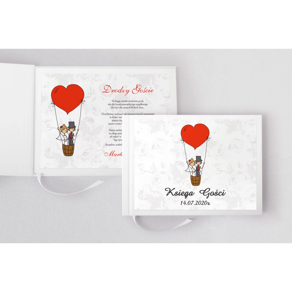 Księga Gości Weselnych Zakochani Motyw 4