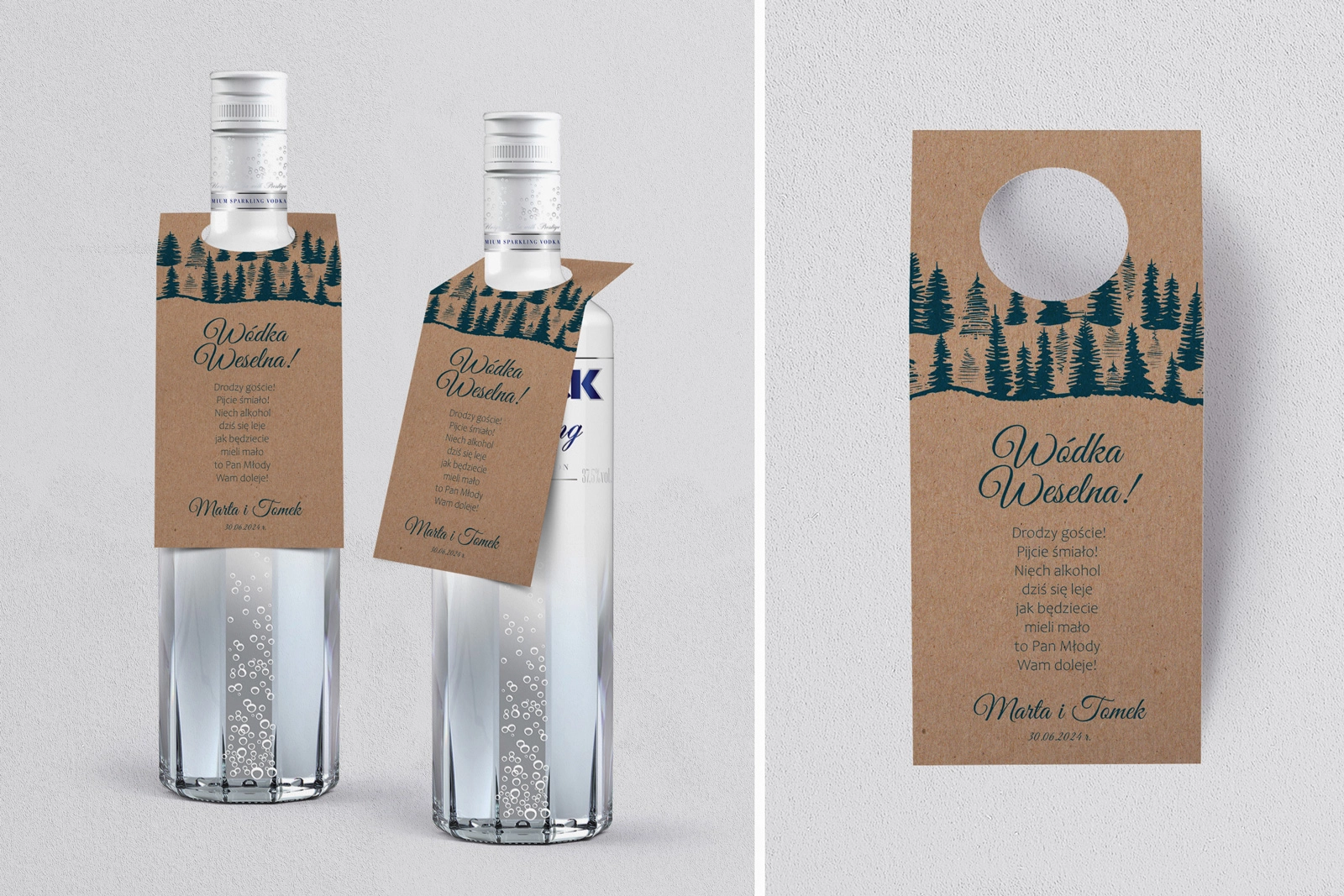 Zawieszka na alkohol oczko Natura Kraft Motyw 3