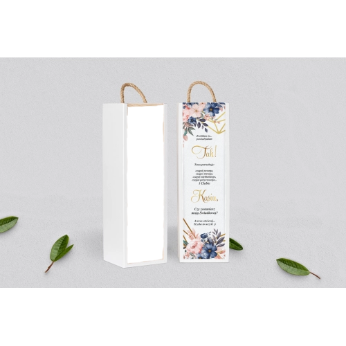 Prośba o Świadkowanie - SNW Akryl biała Geometryczne Serce - Motyw 2