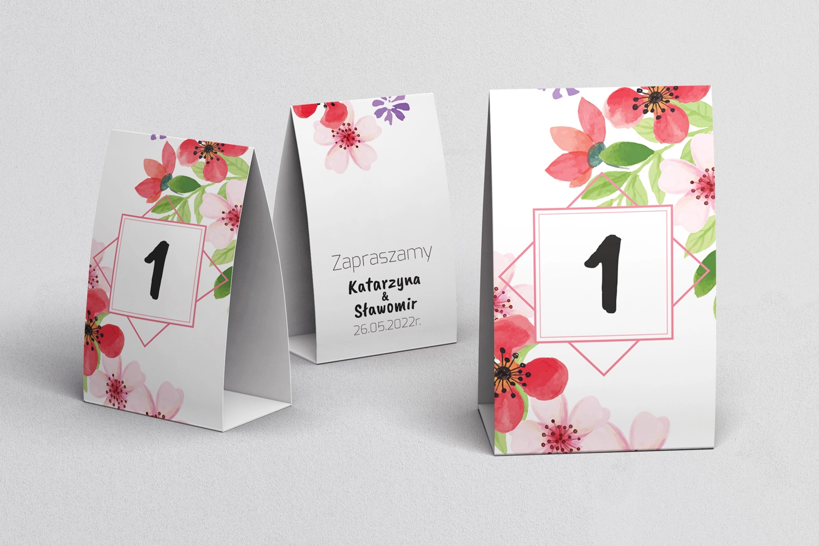 Numerki na stół Bukiety Motyw 17