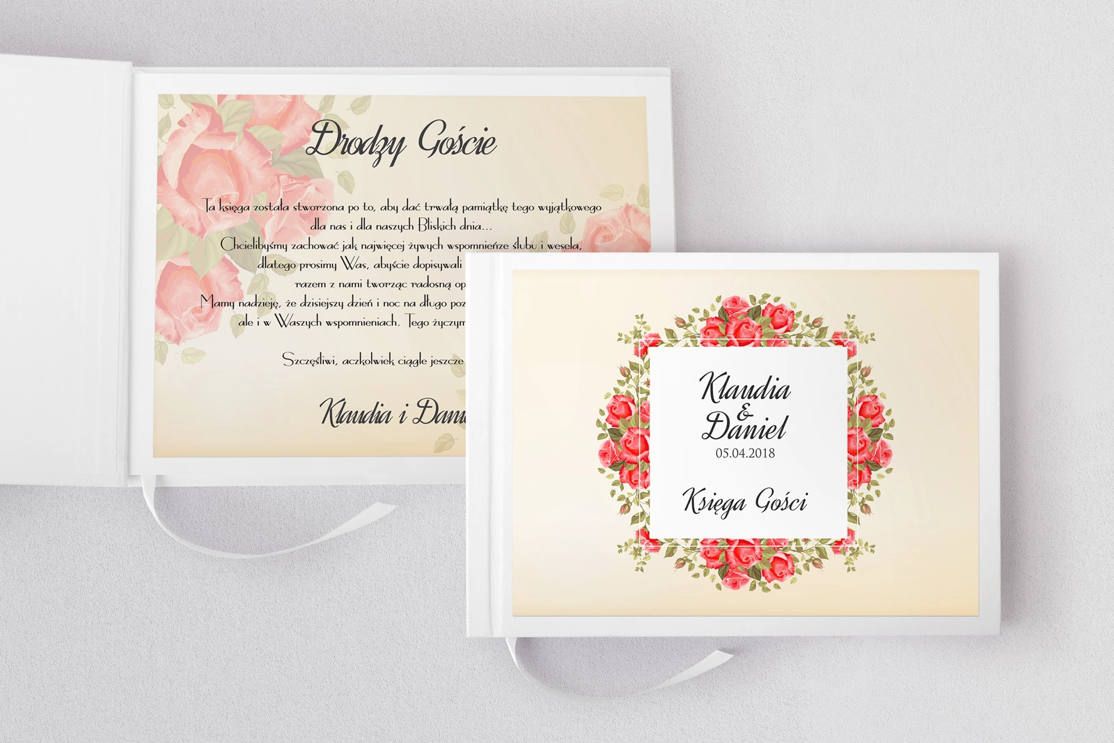 Księga Gości Weselnych Love Motyw 6