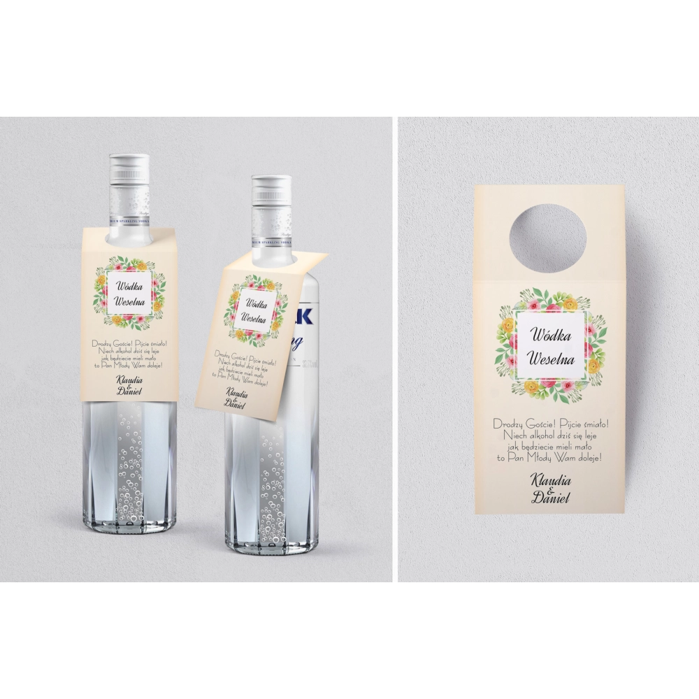 Zawieszka na alkohol oczko Love Motyw 15