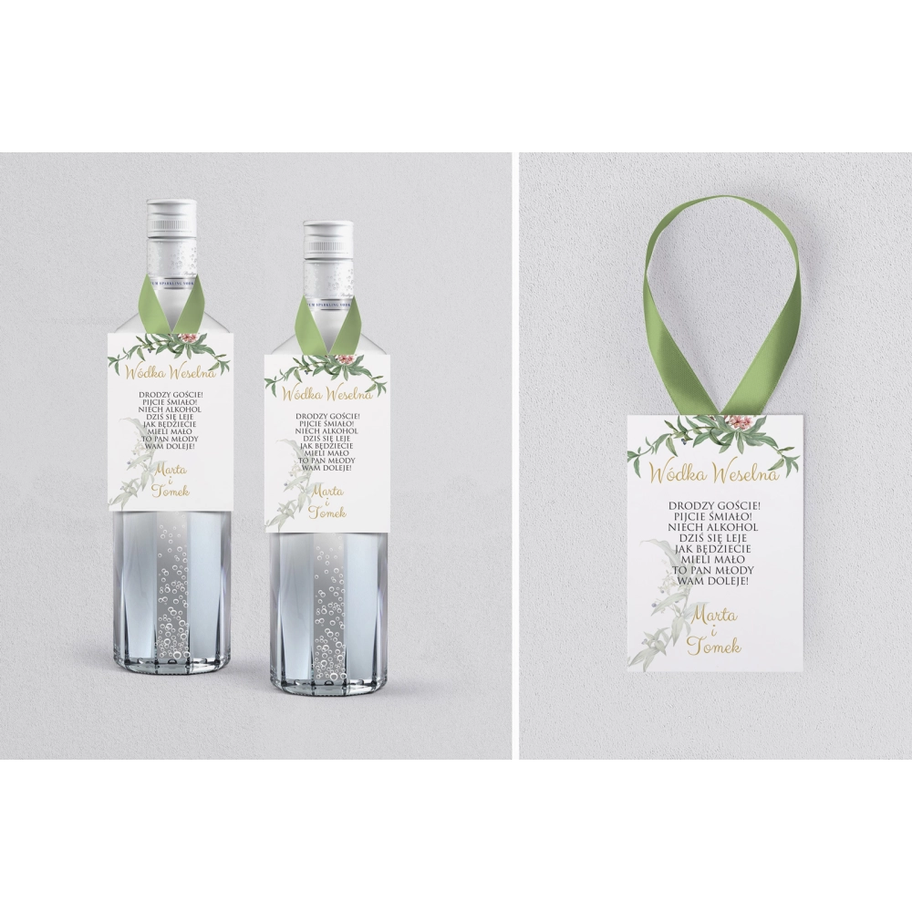Zawieszka na alkohol Liście - Motyw 2