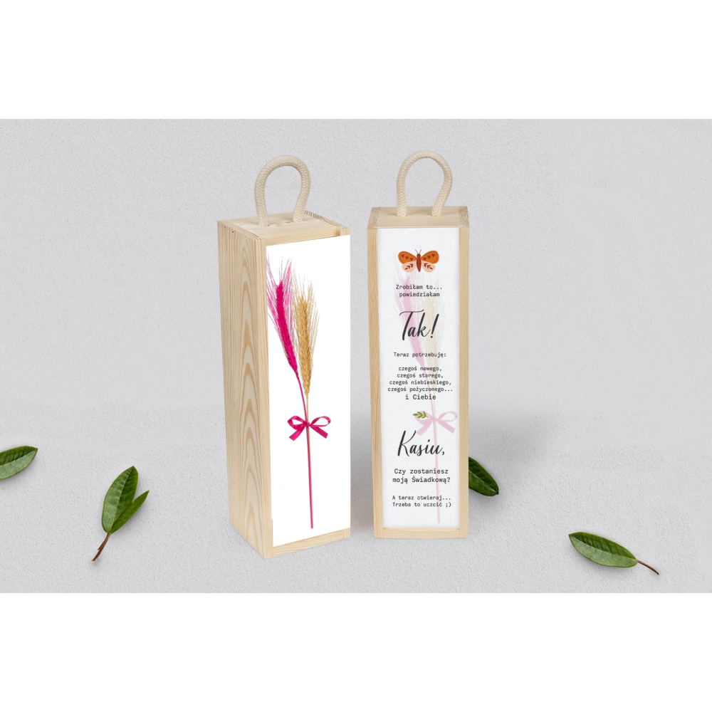 Prośba o&nbsp;Świadkowanie - SNW Akryl naturalna Butterflies - Motyw 2