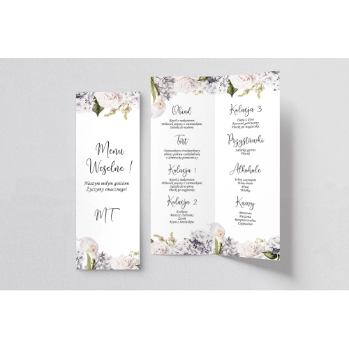 Menu Weselne Ofelia - Motyw 1