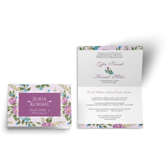 Zaproszenie ślubne Kwiatowe Pole - Motyw 2