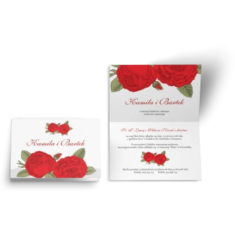 Zaproszenie ślubne Wiosenny Kwiat - Motyw 16