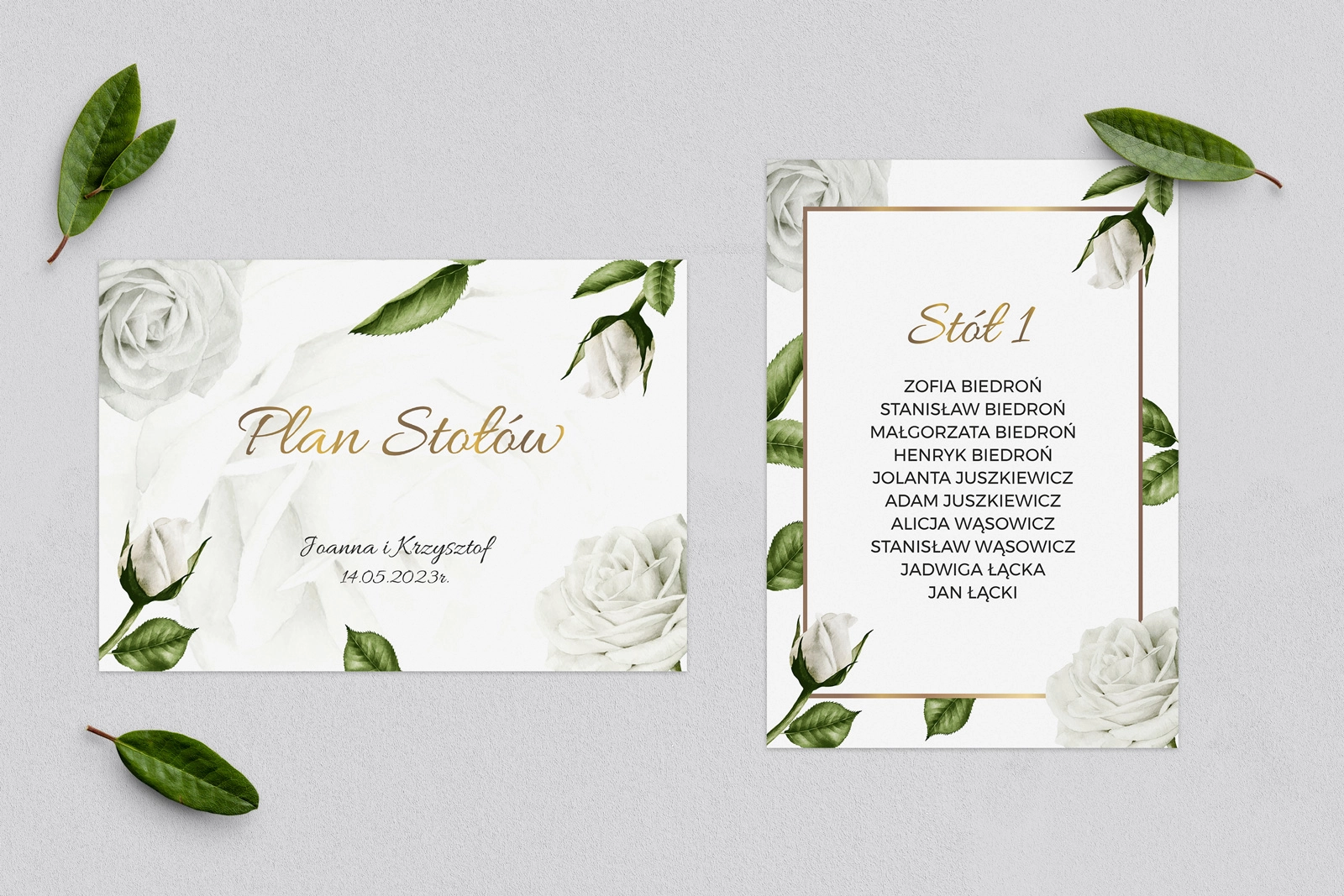 Plan Stołów - Karteczka Dream Motyw 1