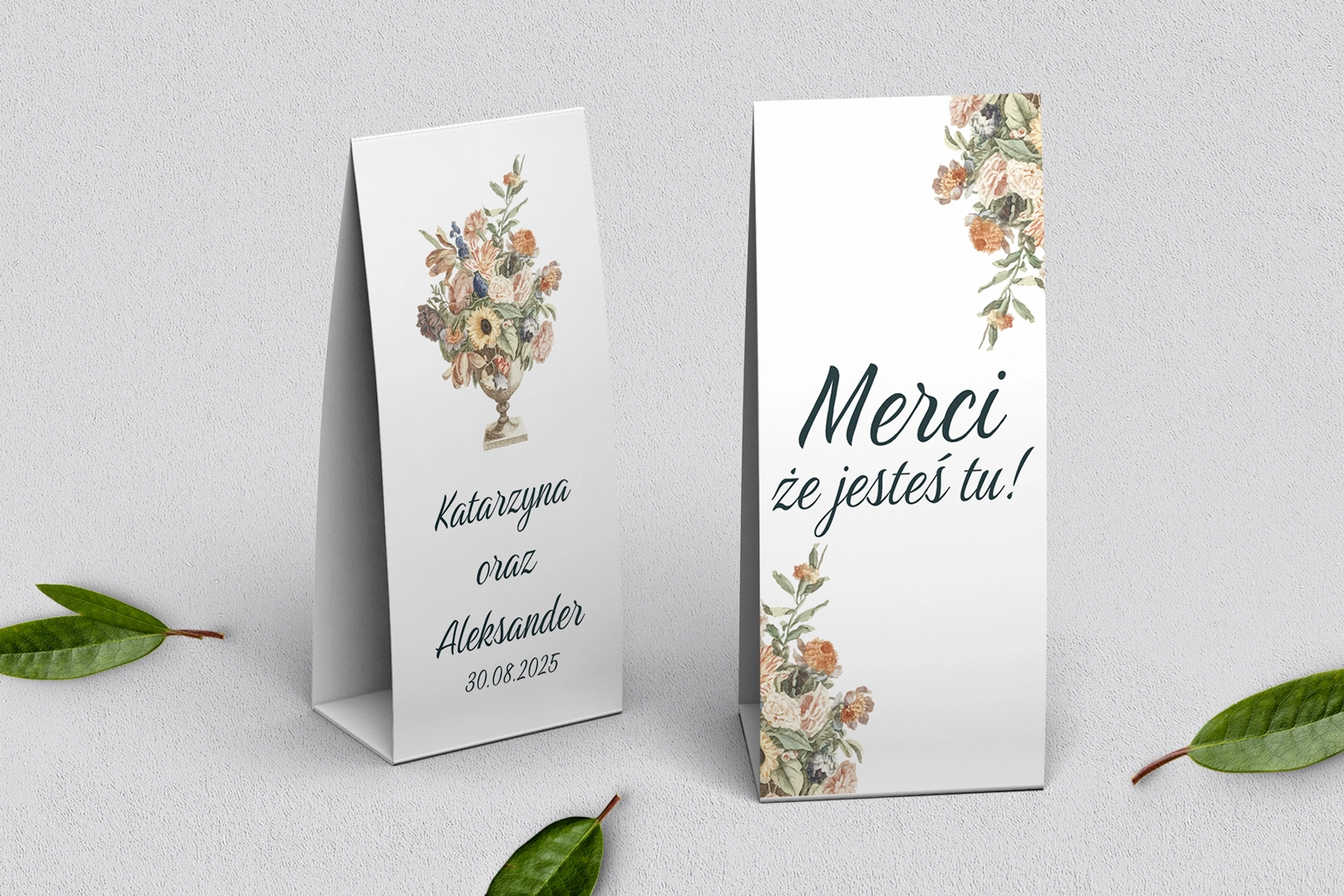 Podziękowanie Merci - Pudełeczko Rustic Summer Motyw 2