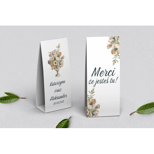 Podziękowanie Merci - Pudełeczko Rustic Summer Motyw 2