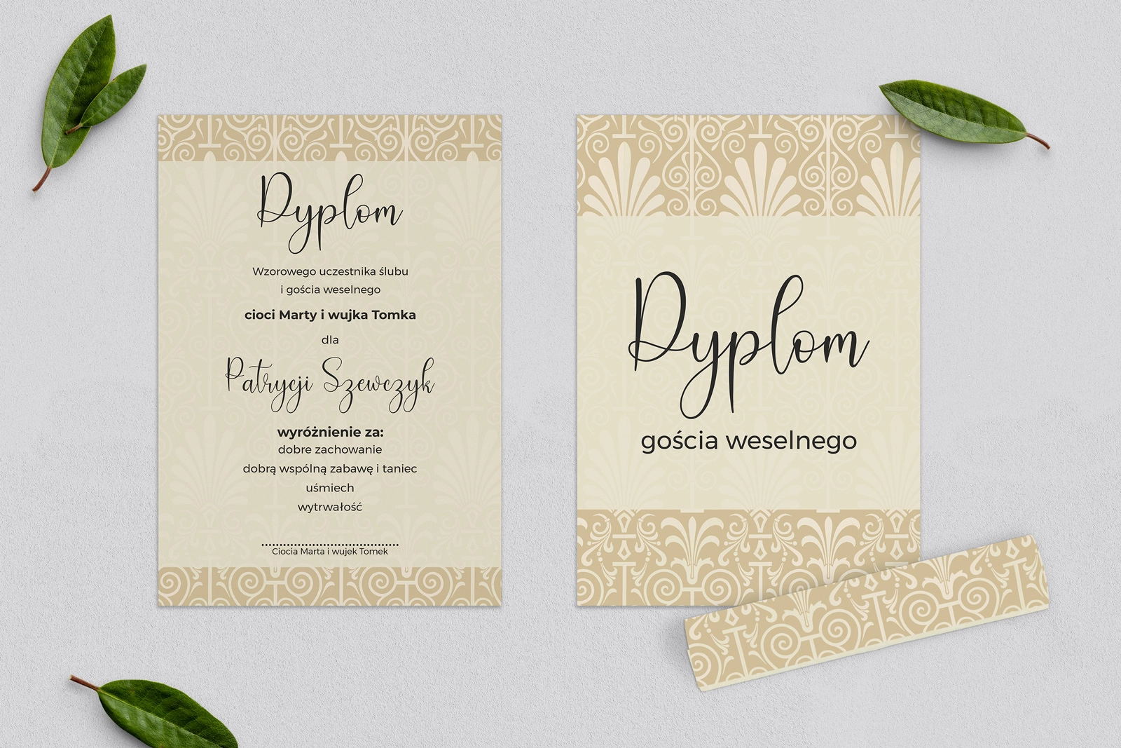 Dyplomy dla Dzieci - Vintage Motyw 1