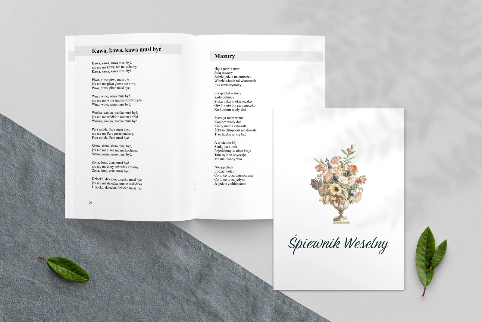 Śpiewnik Weselny - Rustic Summer Motyw 2