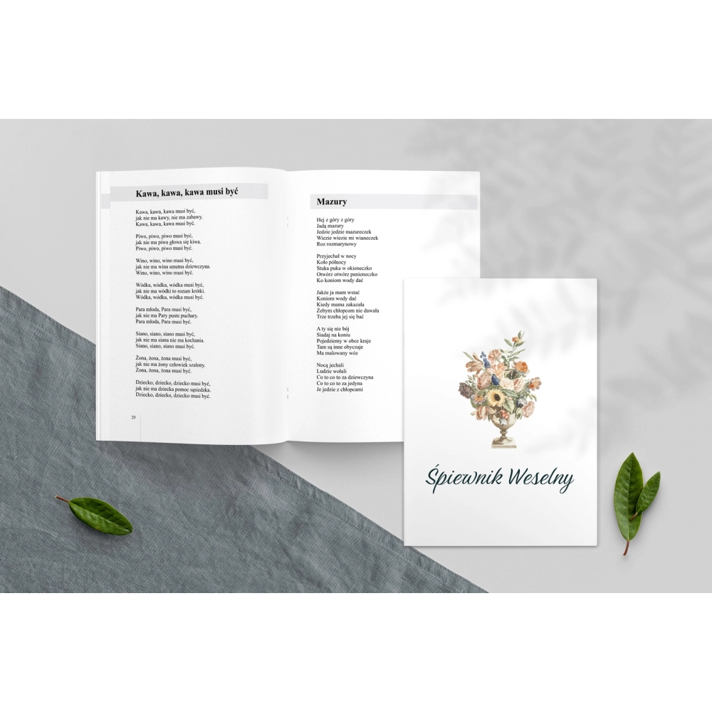 Śpiewnik Weselny - Rustic Summer Motyw 2