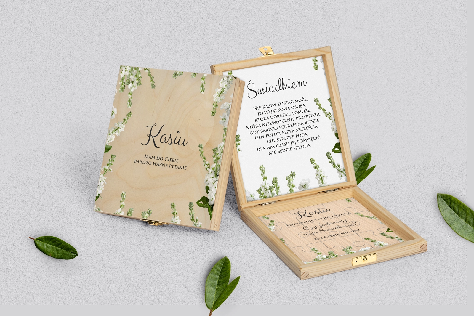 Prośba o świadkowanie - naturalne puzzle Soft Motyw 8