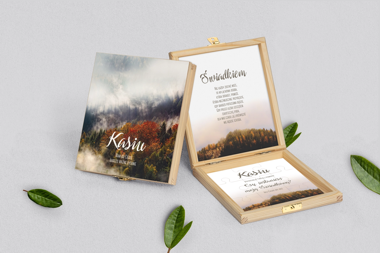 Prośba o świadkowanie - naturalne puzzle Forest - Motyw 3