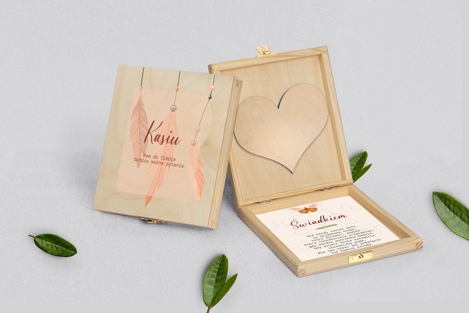 Prośba o świadkowanie - naturalne puzzle Butterflies - Motyw 1