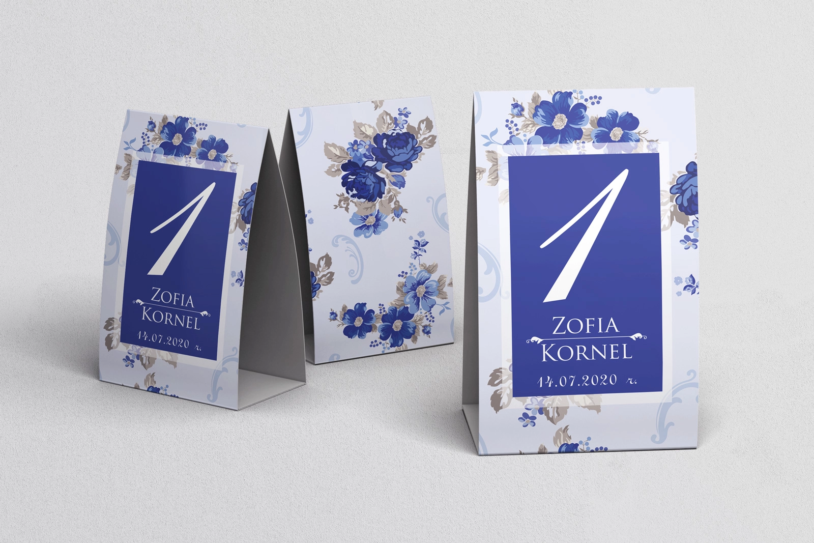 Numerki na stół Kwiatowe Pole Motyw 4