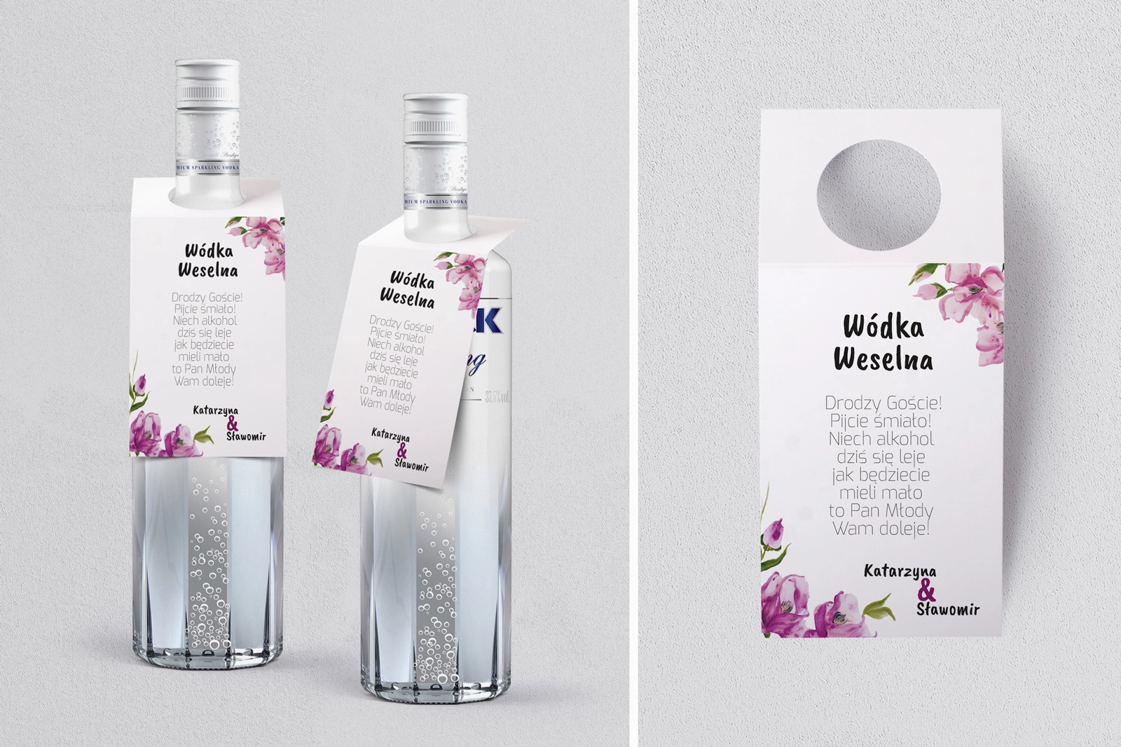 Zawieszka na alkohol oczko Bukiety Motyw 13