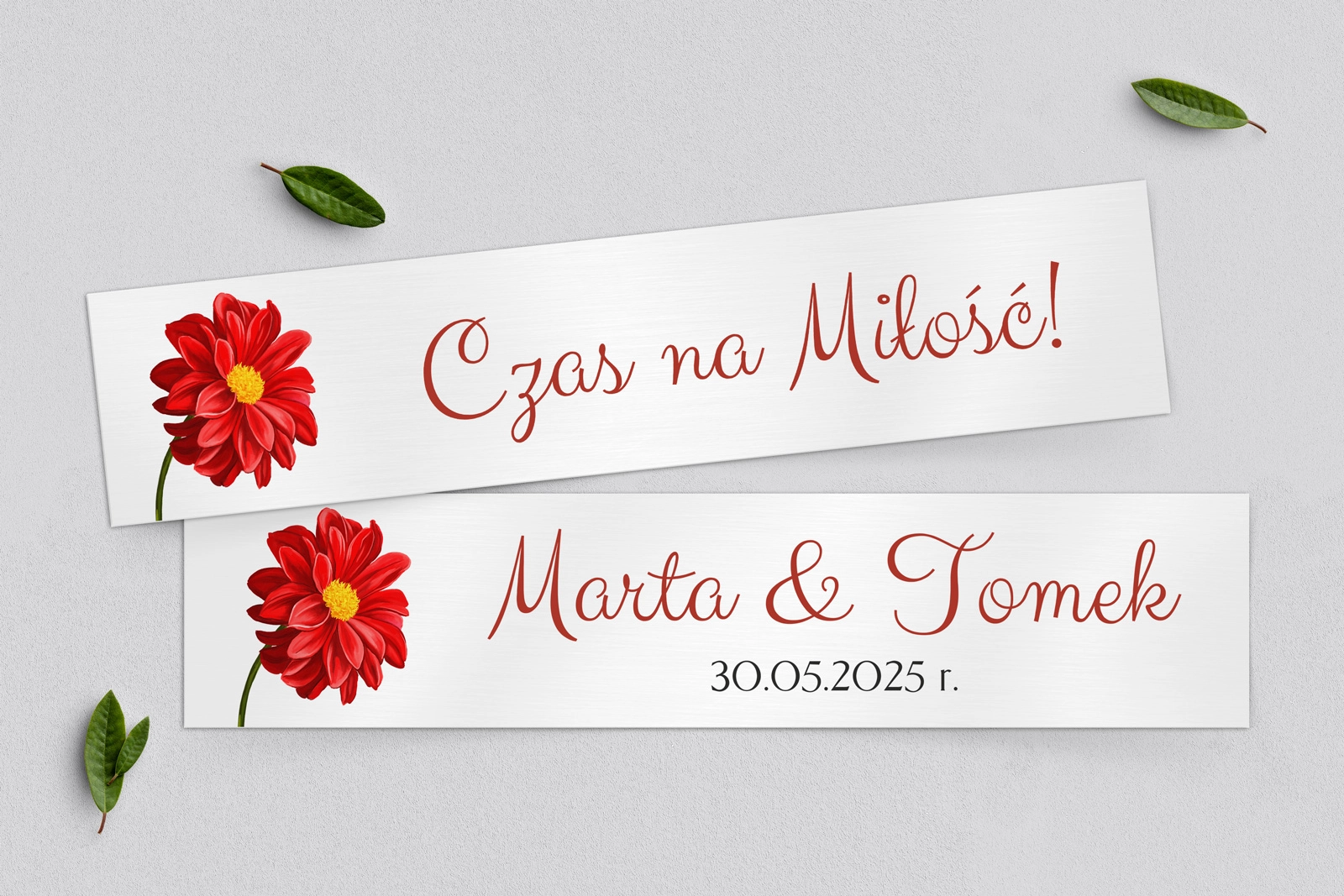 Tablice Rejestracyjne 2 szt. - Sweet Love Motyw 5