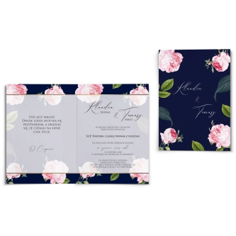 Zaproszenia ślubne Loveletter - Składane Motyw 2