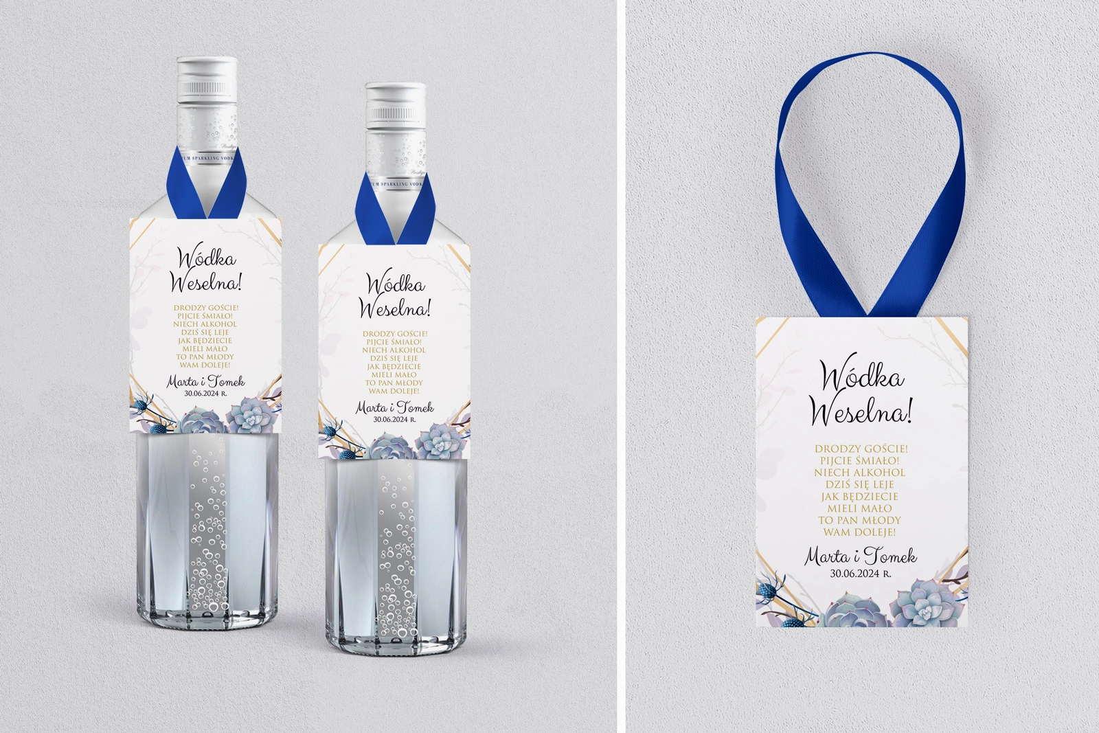 Zawieszka na alkohol Flowers & Frame - Motyw 6