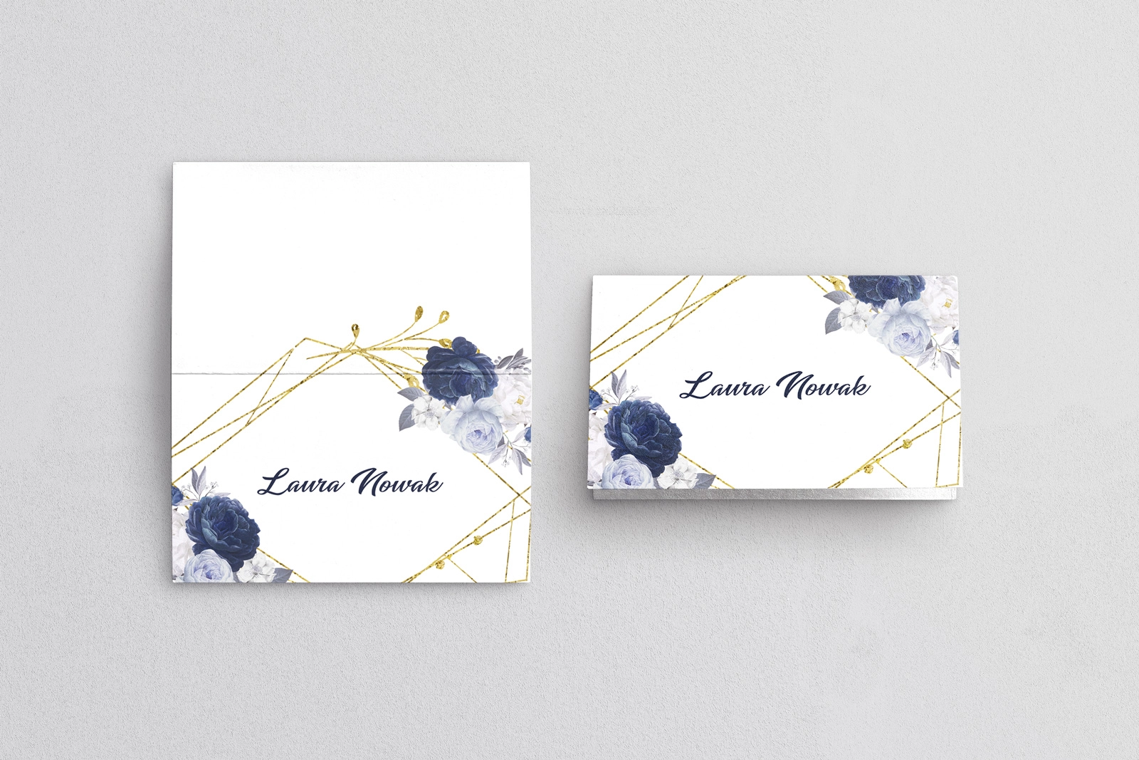 Winietki ślubne składane Modena - Motyw 2