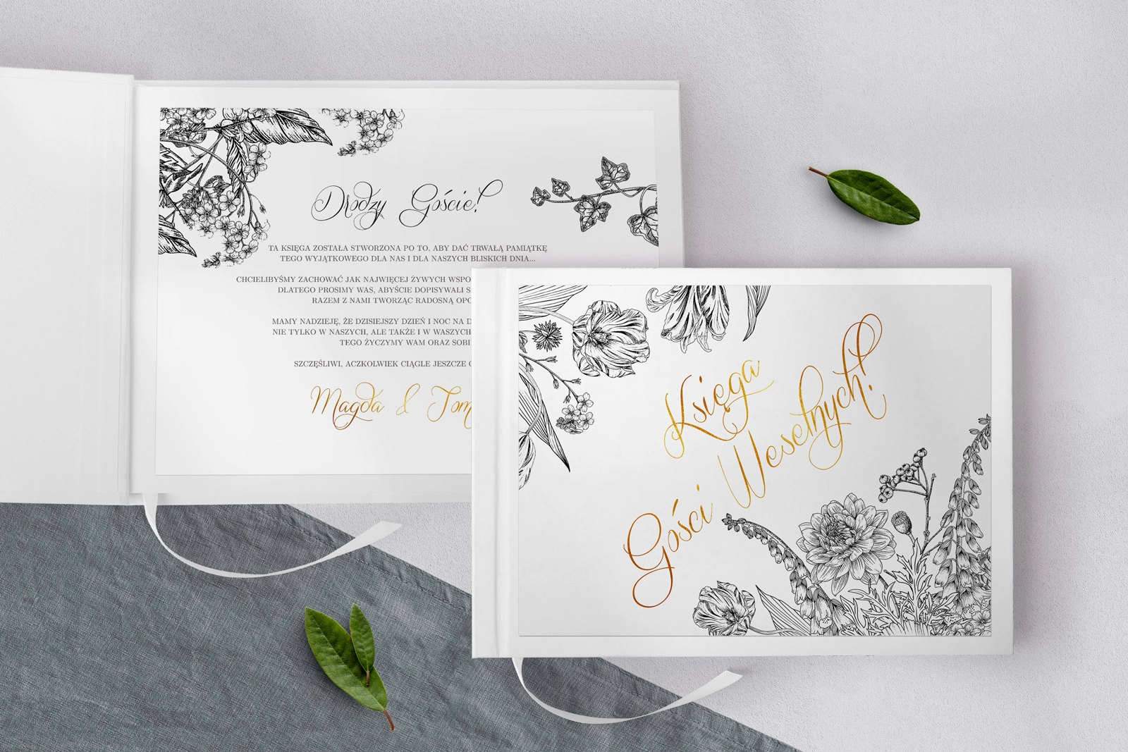 Księga Gości Weselnych Adore - Motyw 3