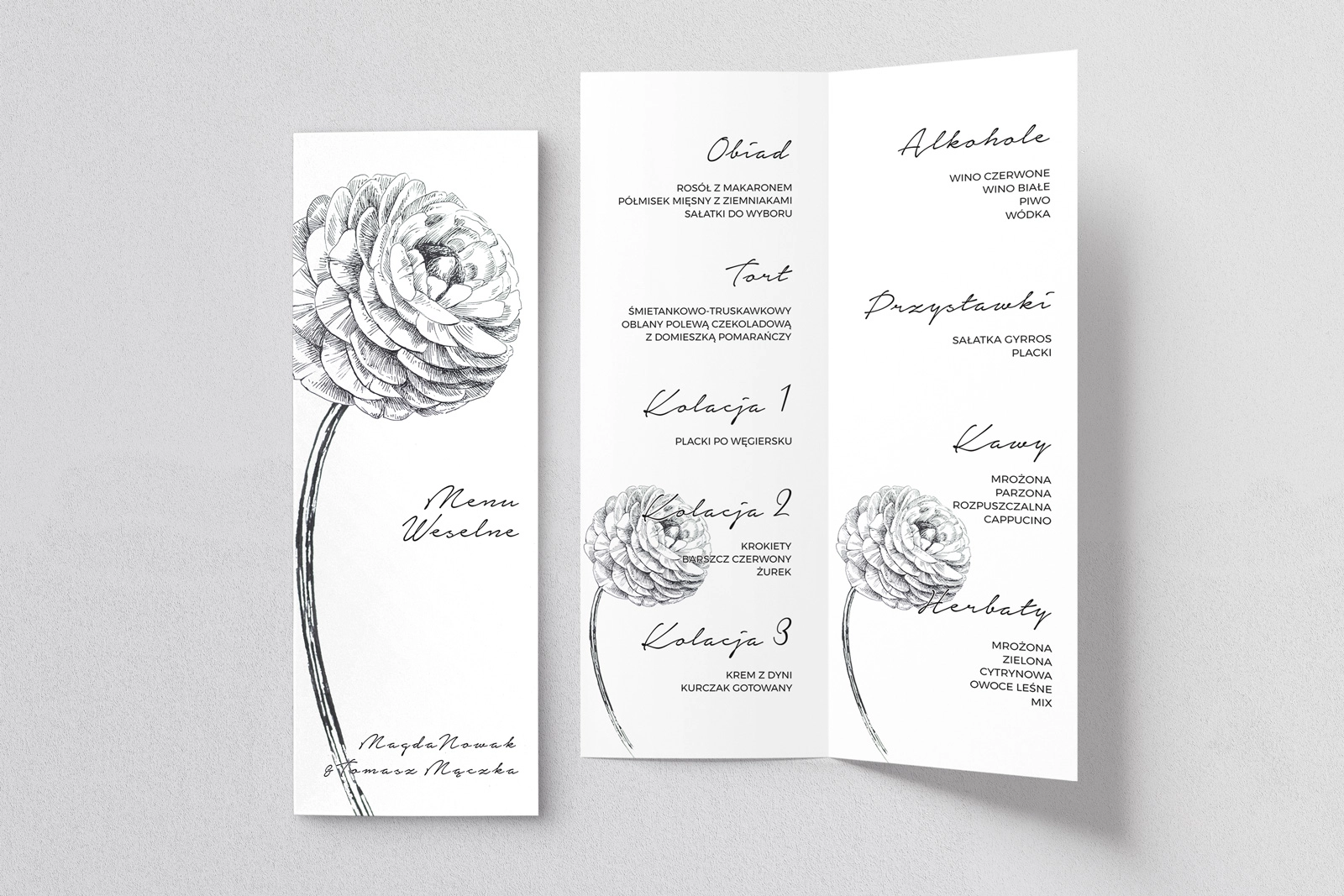 Menu Weselne Elia - Motyw 2