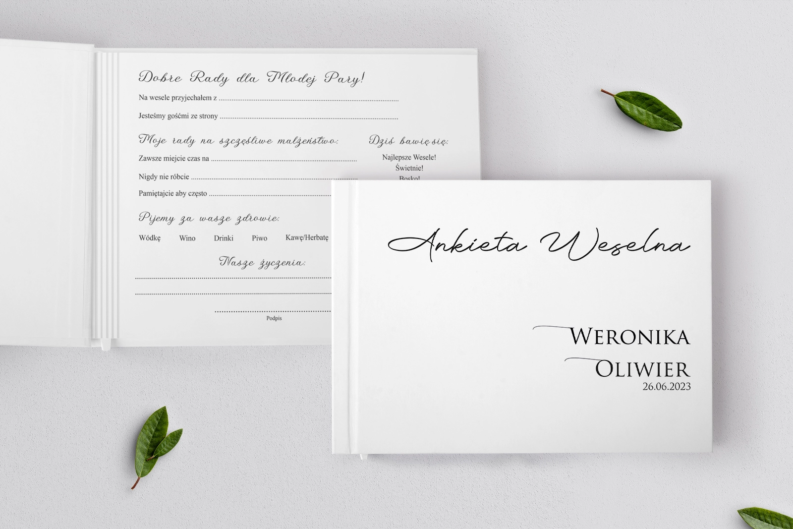 Ankieta Weselna - Minimalistyczne Motyw 2