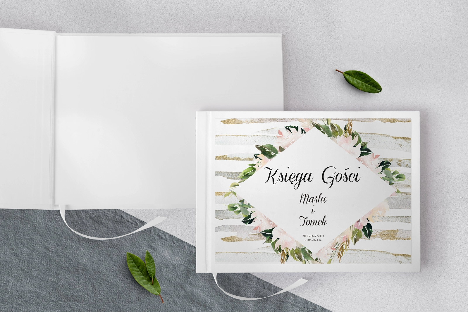 Księga Gości Weselnych Akwarelka Motyw 1