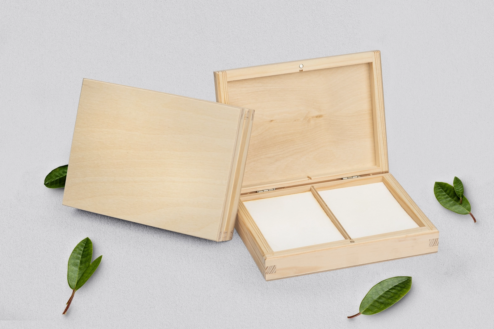 Pudełko na obrączki prostokątne naturalne