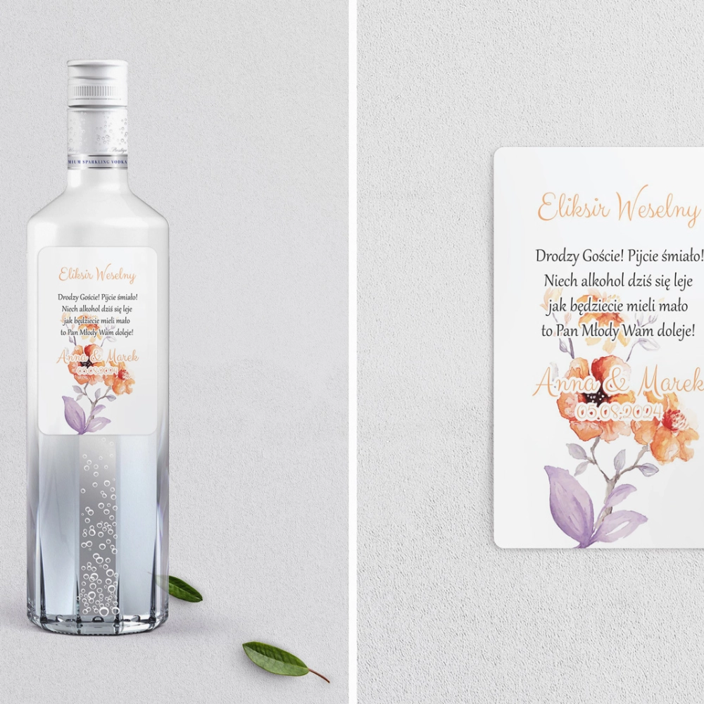 Naklejki na alkohol - Sweet Love Motyw 6