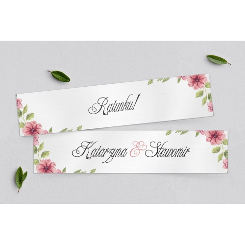 Tablice Rejestracyjne 2 szt. - Akwarelowe Wianki Motyw 6