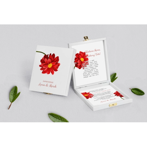 Zaproszenie dla Rodziców - białe Sweet Love Motyw 5