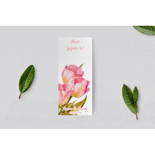 Podziękowanie Merci - Karteczka Sweet Love - Motyw 4