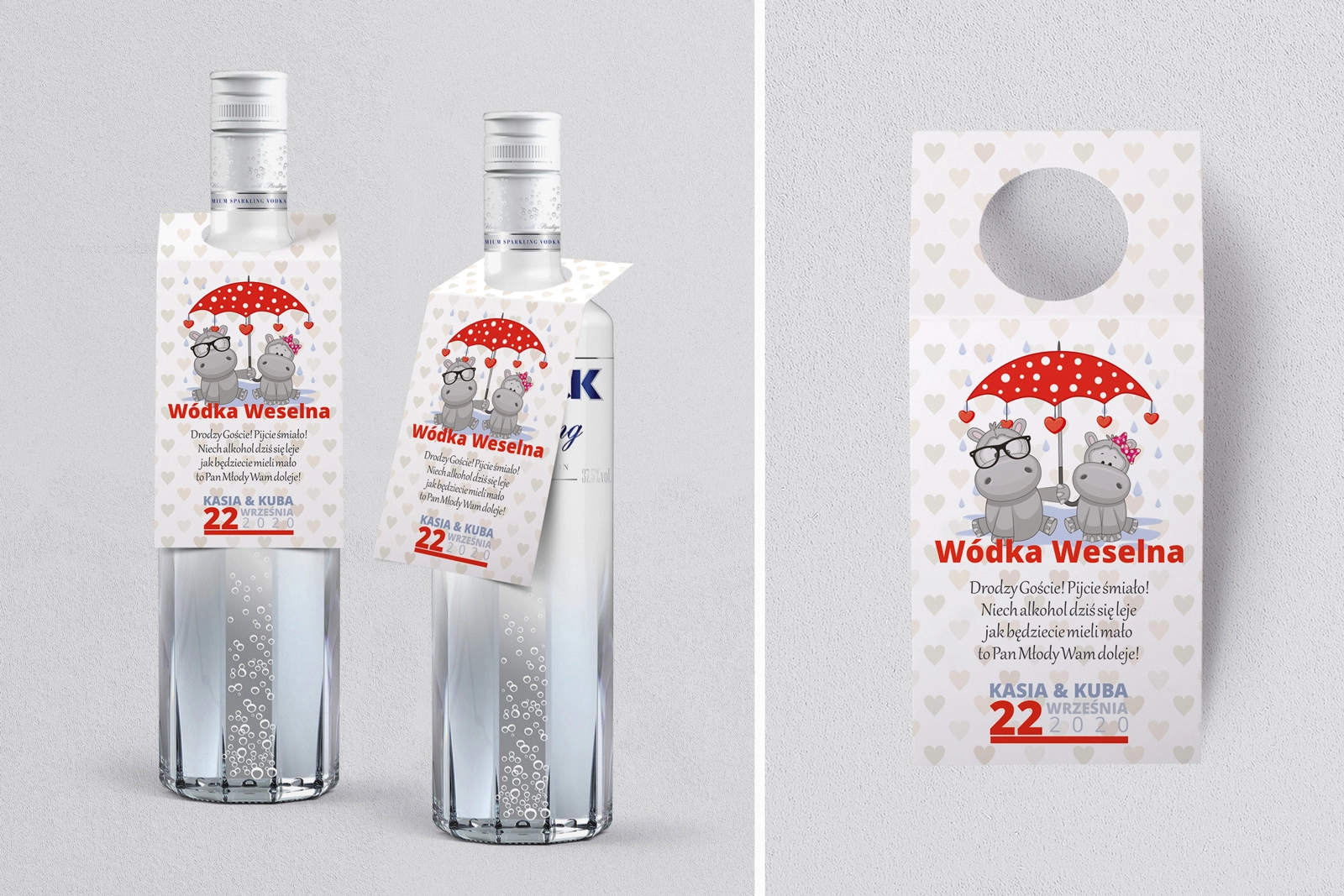 Zawieszka na alkohol oczko Uroczy Deszcz Motyw 15