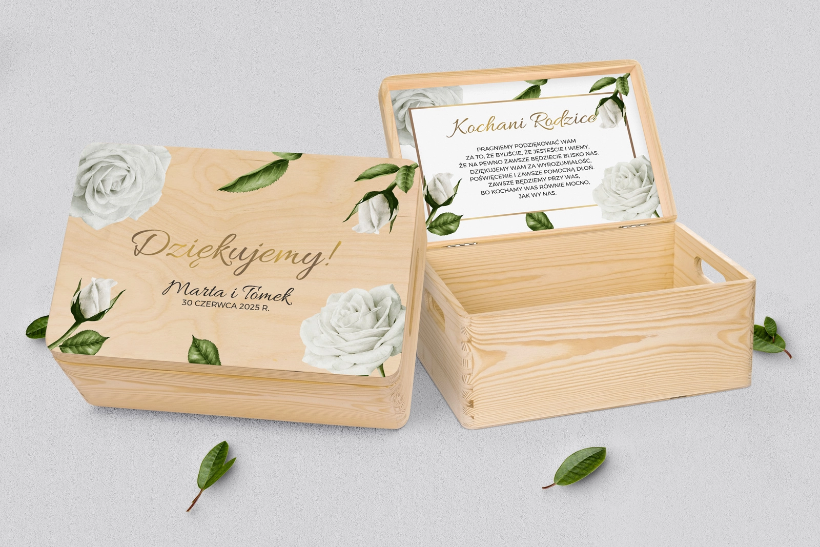 Skrzyneczka dla Rodziców - naturalna Dream Motyw 1