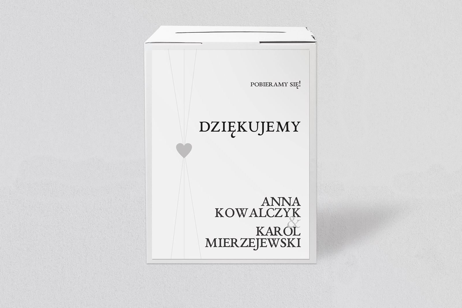 Pudełko na koperty i pieniądze Elegance Motyw 2