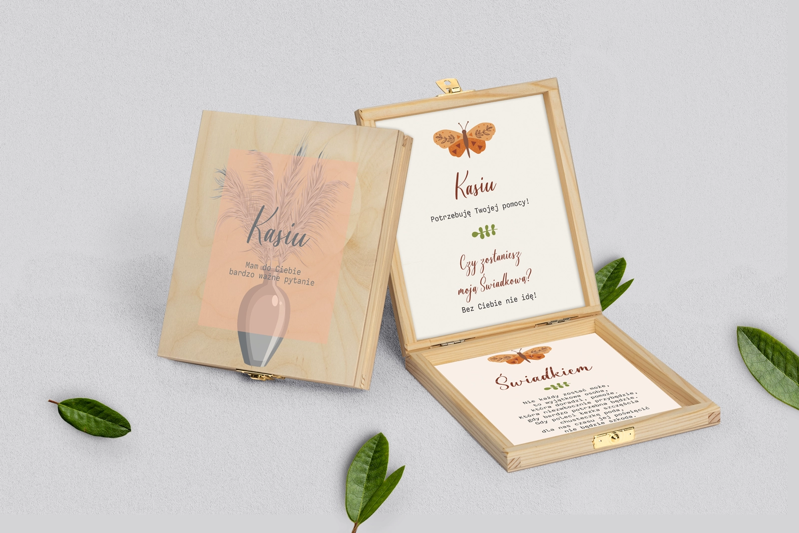 Prośba o świadkowanie - naturalne puzzle Butterflies - Motyw 3