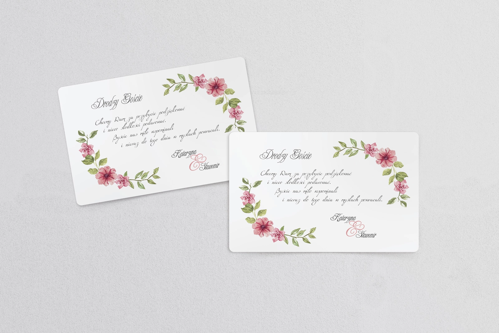 Naklejki na ciasto weselne Akwarelowe Wianki Motyw 6