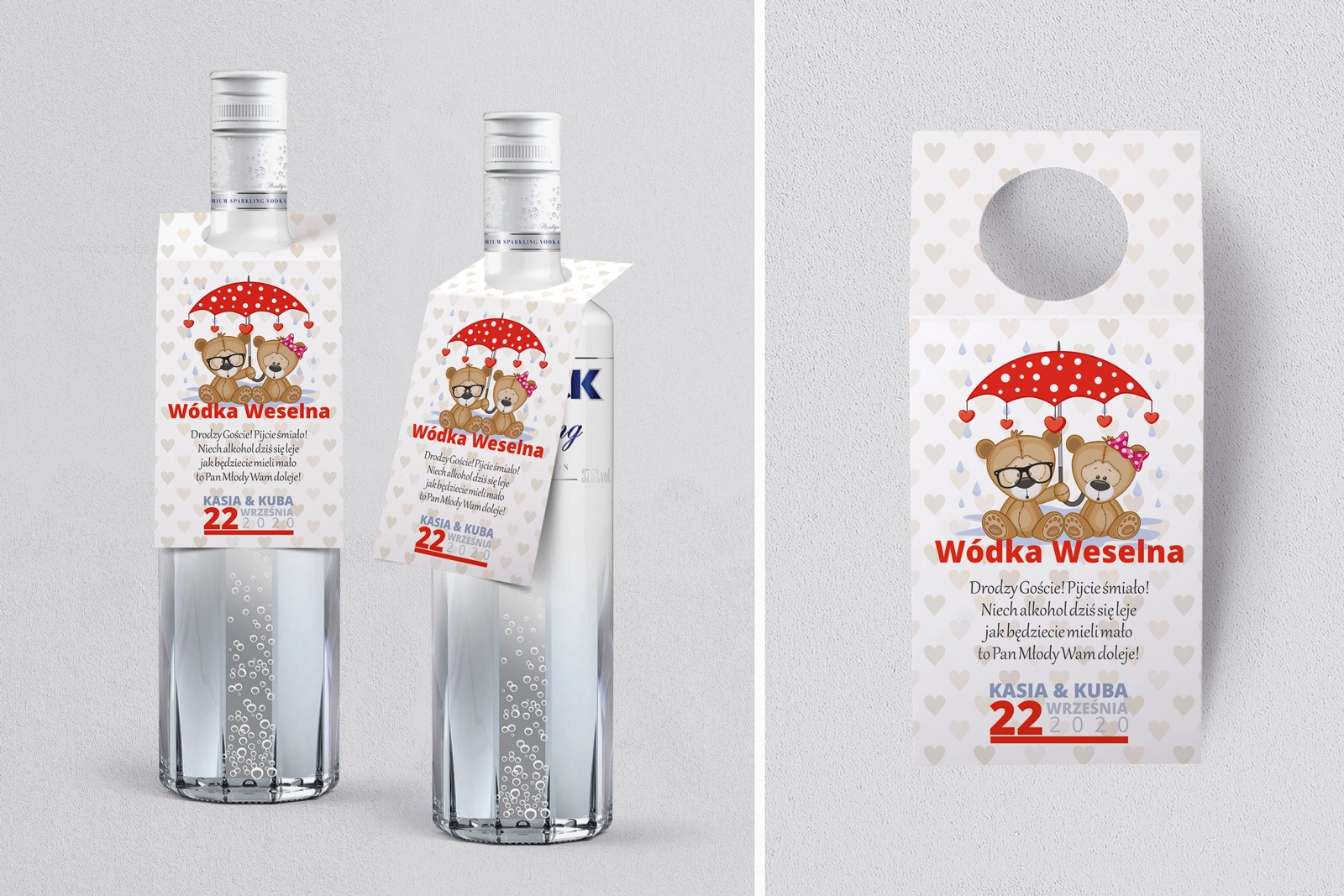 Zawieszka na alkohol oczko Uroczy Deszcz Motyw 14