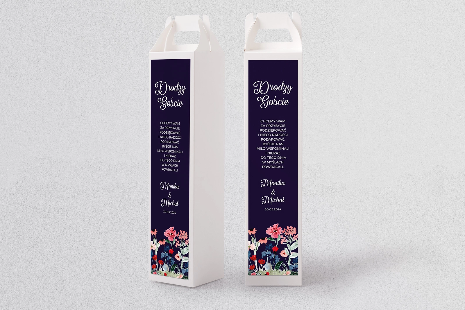 Pudełko na alkohol Wildflowers Motyw 1