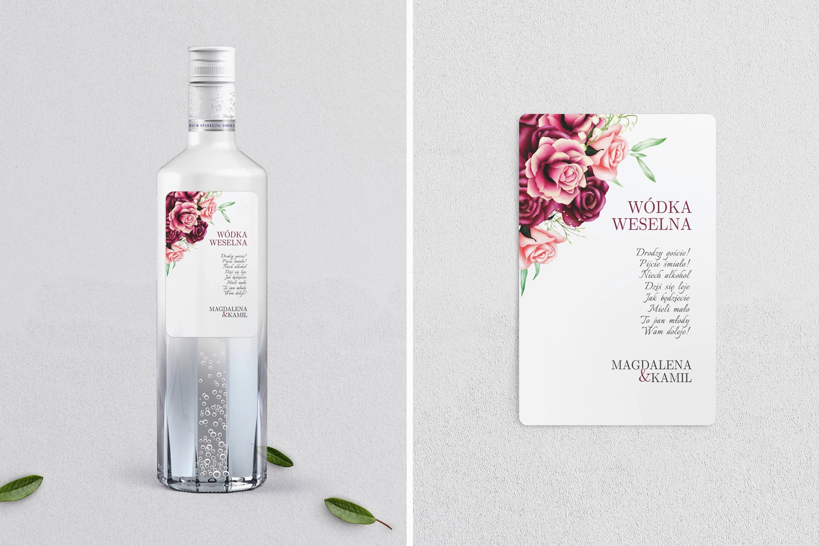 Naklejki na alkohol - Fabello Motyw 3