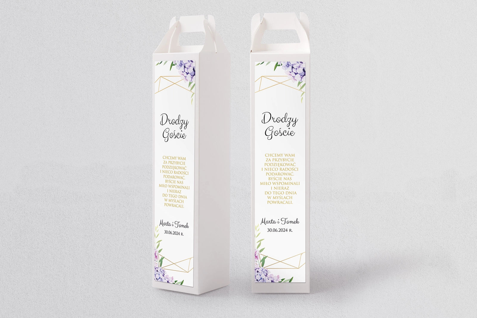 Pudełko na alkohol Flowers & Frame Motyw 1