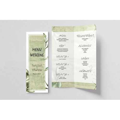 Menu Weselne Mgiełka - Motyw 1