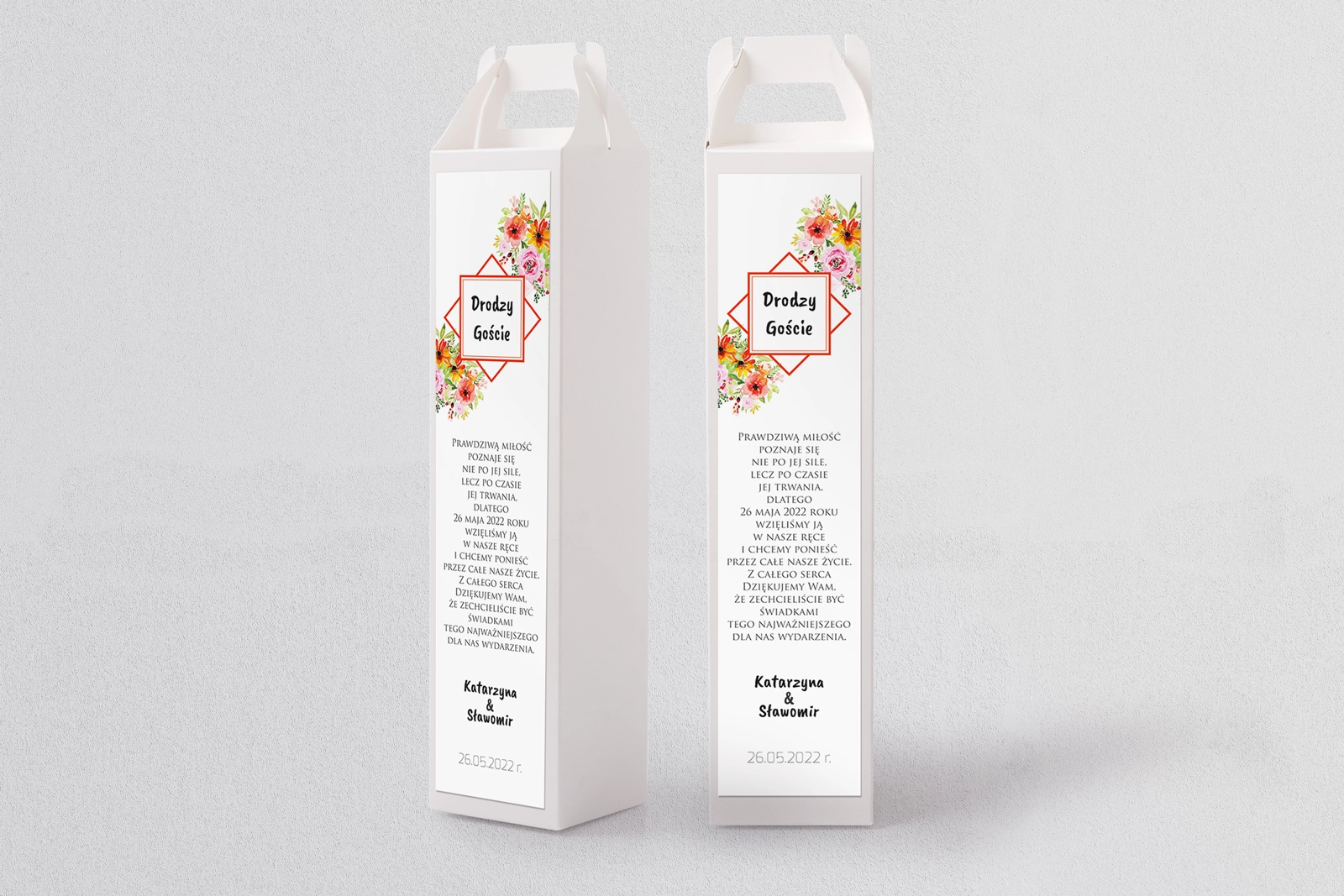 Pudełko na alkohol Bukiety Motyw 5