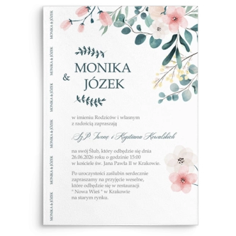 Zaproszenia ślubne Name - Motyw 2
