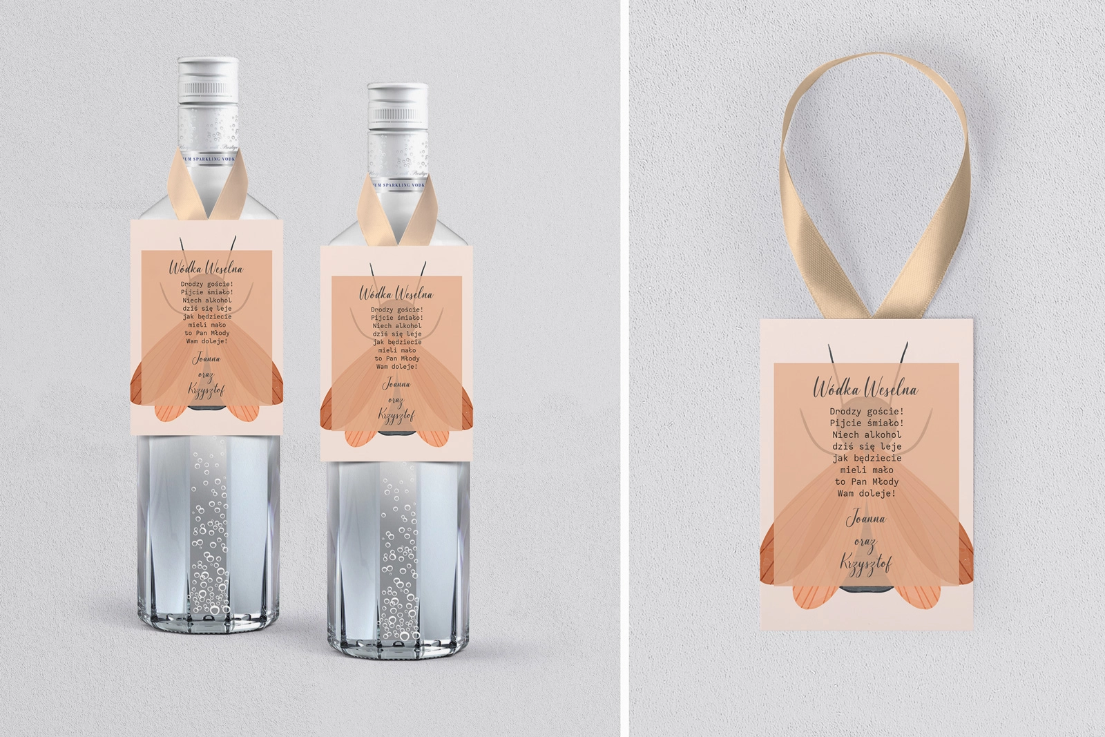 Zawieszka na alkohol Butterflies - Motyw 2